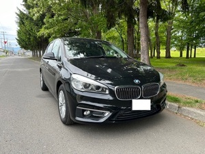 低燃費+高トルクのクリーンディーゼル 上級グレード ラグジュアリー　BMW 218dアクティブツアラー レザーシート 車検取得渡し（R8/6まで）