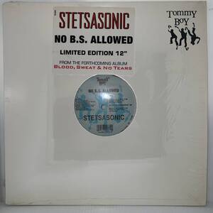 Hip Hop 12 - Stetsasonic - No B.S. Allowed - Tommy Boy - VG+ - シュリンク付