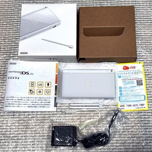 〈ほぼ未使用・極美品・動作確認済み〉 NDS ニンテンドーDSLite 本体 クリスタルホワイト USG-001 NINTENDO ゲームボーイアドバンス GBA