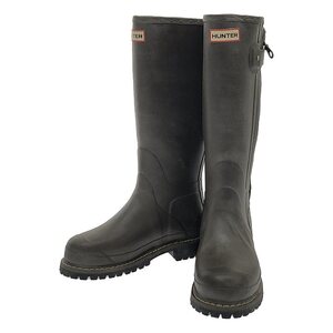 【美品】 HUNTER / ハンター | Balmoral Sovereign Wellies / ソブリン サイドジップ アジャスター レインブーツ | UK5 | brown