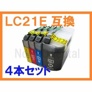 LC21E 4色セット 互換インク ブラザー用 DCP-J983N LC21E-4PK LC 21 BK,C,M,Y