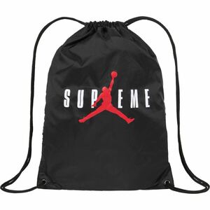 【新品未使用】 24AW 25 新品 SUPREME JORDAN DRAWSTRING BAG ドローストリングバッグ 鞄 かばん ナップサック BLACK ブラック 黒