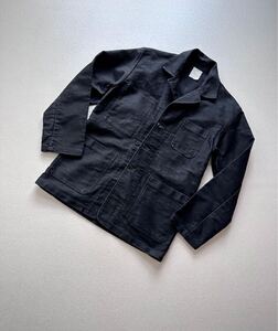 80s FRANCE製 Gaillard BLACK MOLESKIN JACKET FRENCH VINTAGE フランス製 ブラック モールスキンジャケット オールド フレンチ ビンテージ