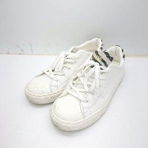 ◇ Θ CONVERSE コンバース 31305960 ゼブラ柄 ローカットスニーカー サイズ22 ホワイト ブラック レディース E