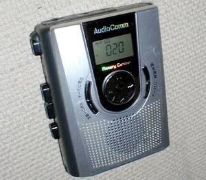 AudioComm CAS-R384Z Portable Cassette Tape Recorder 動作OK！ オーム電機 メモリー機能付き カセット テープ レコーダー 送料520円