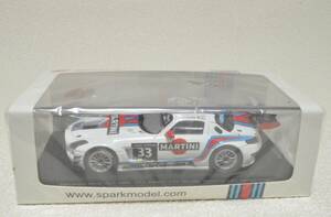 スパーク 1/43 メルセデス ベンツ SLS AMG GT3 "Martini" ザントフォールト 12h 2014 Winner No.33 限定750台 SP054