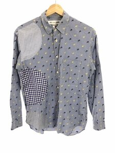 COMME des GARCONS SHIRT コムデギャルソンシャツ 13SS ペイズリーパッチワークシャツ ブルー XS ITJKWJOWJCP0