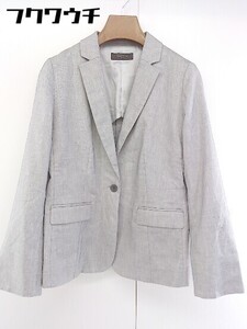 ◇ Demi-Luxe BEAMS デミルクス ビームス 1B 長袖 テーラードジャケット サイズ40 グレー レディース