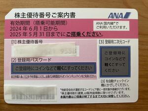 即メッセージ！　ANA 株主 割引 航空 全日本 コード番号のみ