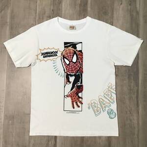 スパイダーマン × BAPE Tシャツ Mサイズ marvel comics Spiderman a bathing ape エイプ ベイプ アベイシングエイプ マーベル NIGO o28