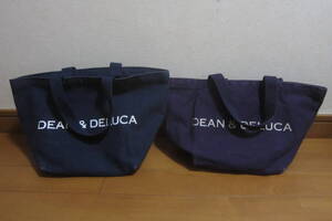 DEAN & DELUCA ディーンアンドデルーカ ミニトートバッグ2個セット 紫 紺 O2408D