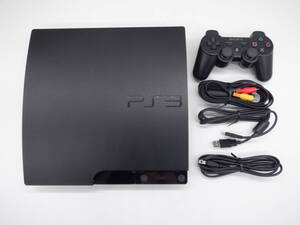 ay1120/04/25 欠損あり 動作確認済み PlayStation3 PS3 CECH-3000A 160GB 本体+コントローラー+ケーブル3種