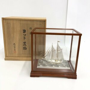 ヨット　置物　武比古　STERLING SILVER　ケース入り　箱付き【CEBB3027】