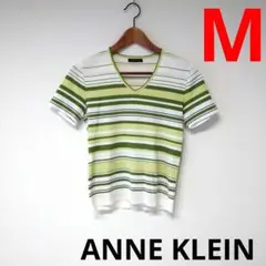 ANNE KLEIN　アンクライン　ボーダートップス　M　匿名配送