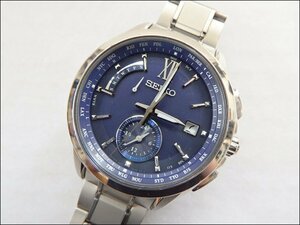 現状品 SEIKO セイコー◆SAGA285/ブライツ◆8B63-0AL0 デイデイト チタン ソーラー電波 メンズ腕時計 本体のみ