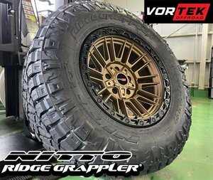 新品 VORTEK VRT604 17x9 エスカレード タホ サバーバン 17インチマッドタイヤホイールセット NITTO RIDGE GRAPPLER 265/70R17 285/70R17