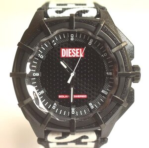 ICH【中古美品】 未使用 DIESEL ディーゼル 腕時計 FRAMED DZ4654 ソーラー アナログ ブラック 〈195-240827-ss-1-ICH〉