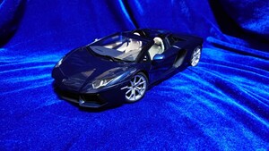 1/18 Lamborghini Aventador LP700-4 Roadster Autoart 74698 Blu Hera オートアート ランボルギーニ アヴェンタドール ロードスター