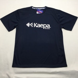 【送料無料】【新品】Kaepaメンズ半袖Tシャツ(吸水速乾加工 UVカット）　　L　　ネイビー★42902