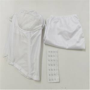 87-00636 【アウトレット品】 tu-hacci ツーハッチ コルセット・ショーツセット LLサイズ ホワイト