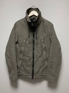 美品☆[ripvanwinkle] 定価55,650 Neo Riding Blouson ハイネックライダースジャケット 4 ブラウン RL-2705 リップヴァンウィンクル