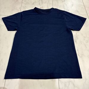  GU Tシャツ 半袖 ネイビー ACTIVE Sサイズ