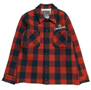 美品 TENDERLOIN T-BUFFALO JKT テンダーロイン バッファロー チェックジャケット 赤/黒 L ②