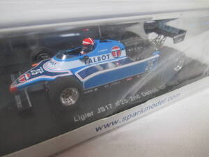 劇レア！入手困難　リジェJS17　1982年デトロイトGP　Eチーバー　1/43