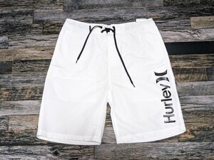 残少 W34 HURLEY サーフパンツ XXL/2XL相当 US/XL 検 人気/希少/ホワイト カリフォルニア/西海岸 水着/海パン/ボードショーツ ハーレー 白