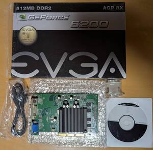 【動作未確認】evga GeForce 6200 512MB [512-A8-N403-LR]