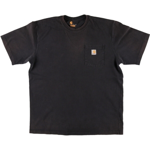 古着 カーハート Carhartt ORIGINAL FIT 半袖 ワンポイントロゴポケットTシャツ メンズL /eaa411564