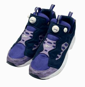 リーボック Reebok 29.5cm V69400 インスタポンプフューリー ロード INSTA PUMP FURY ROAD パープル ネイビー PURPLE NAVY スニーカー 中古