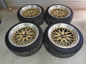 BBS LM LM086 10J×18H2ET20 265/35R18 2014年製 5分山 GT-Rサイズ