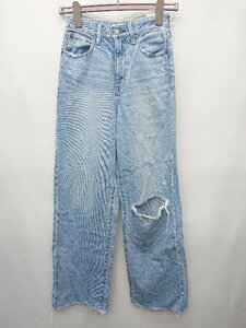 ◇ Θ AZUL BY MOUSSY アズールバイマウジー デニム パンツ ジーンズ サイズS ライトブルー レディース P