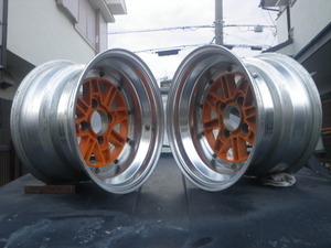 自動車競技専用部品　2本　4H　PCD114.3㎜　15x9.0JJ　off -13　Bタイプ　昭和　旧車　15インチ　SSR　SPEEDSTAR　スピードスター