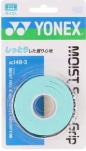 ☆ヨネックス　モイストスーパーグリップ AC148-3［3本入］　ウォーターグリーン 