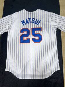 即決 ゆうパック匿名送料無料 メジャーリーグ MLB ニューヨーク メッツ 松井稼頭央 ユニフォーム マジェスティック製 XLサイズ 刺繍 ホーム