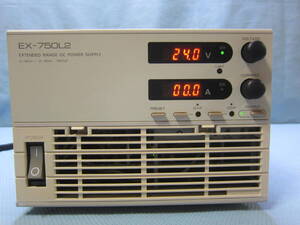 TAKASAGO EX-750L2 EXTENDED RANGE DC POWER SUPPLY 直流安定化電源