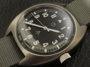 ナバルウォッチ NAVAL WATCH 6BB-6645 ブラック ミリタリー クォーツ 時計