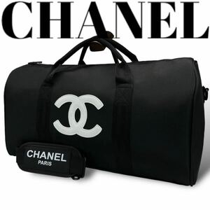 CHANEL シャネル ボストンバッグ ノベルティ 2way ショルダーバッグ スポーツ 旅行 非売品 1泊 2泊 大容量 メンズ レディース ブラック