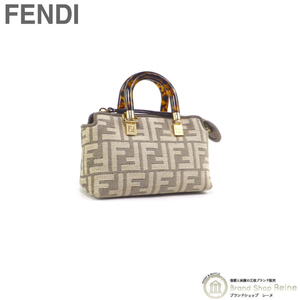 フェンディ （FENDI） バイザウェイ ミニ FF ボストンバッグ べっ甲 2way ハンド ショルダー バッグ 8BS067 ベージュ（新品）