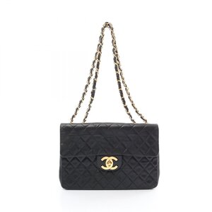 シャネル デカマトラッセ34 ブランドオフ CHANEL ラムスキン（羊革） ショルダーバッグ ラムスキン 中古 レディ