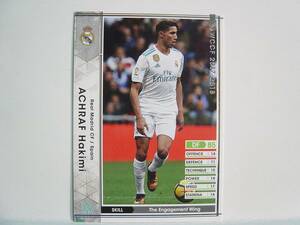 WCCF 2017-2018 白 アクラフ・ハキミ　Achraf Hakimi 1998 Morocco　Real Madrid CF Spain 17-18 #A46 Panini