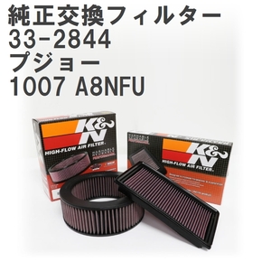 【GruppeM】 K&N 純正交換フィルター 1444CZ/1444X0 プジョー 1007 A8NFU 06-08 [33-2844]