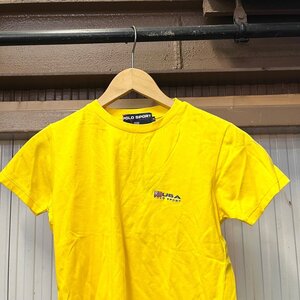 未使用タグ付き 90s POLO SPORT/ポロスポーツ RALPH LAUREN 半袖Tシャツ Mサイズ イエロー デットストック ヴィンテージ digjunkmarket