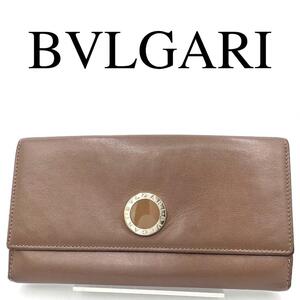 BVLGARI ブルガリ 長財布 コローレ ロゴ金具 Wホック レザー