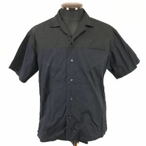 タケオキクチ/THE SHOP TK★半袖シャツ【メンズM/黒/black】Tops/Shirts◆BH884