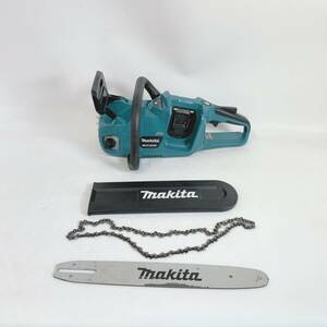 送料込み makita マキタ 充電式チェンソー チェンソー チェーンソー ガイドバー350mm 青 18V+18V MUC353D C28-240524-008-C