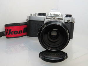 ★Ｎｉｋｏｎ ＦＭ★シルバーボディー　ＺＯＯＭ-ＮＩＫＫＯＲ43-86ｍｍ1：3.5 露出計・空シャッターＯＫ！