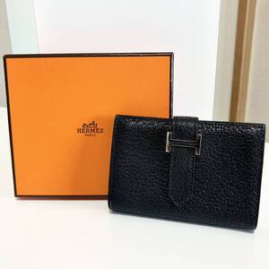 極美品☆HERMES エルメス ベアンミニ ブラック 黒 カードコインケース